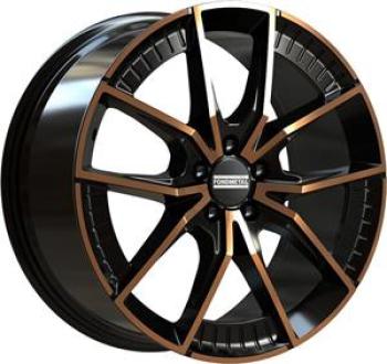 FONDMETAL ELATHA BLACK CLEARCOAT MATT BRONZE MACHINED  5X1 8.5x19 5/19 ET45 CB66.6