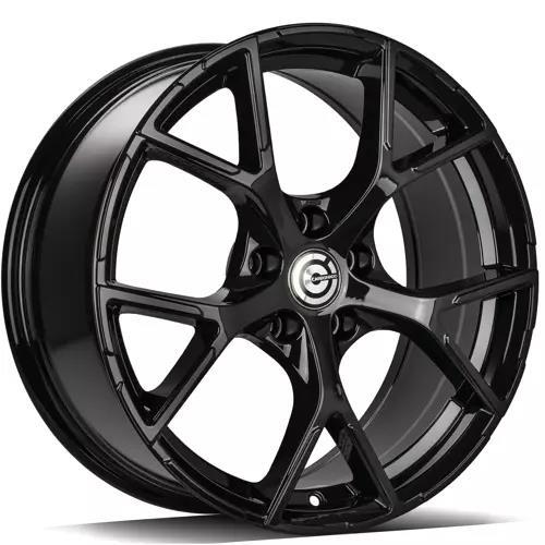 STATUSFÄLGAR RIVER BLACK GLOSSY 8x18 5/112 ET45 CB66.5