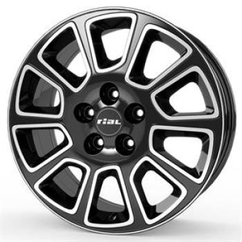 RIAL TRANSPORTER 2 DIAMOND-BLACK FRONTPOLISHED 7,5X1 7.5x18 5/18 ET45 CB65.1