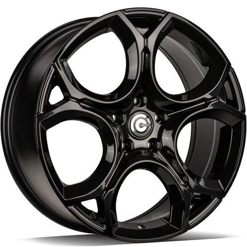 STATUSFÄLGAR UNIQUE BLACK GLOSSY 8x19 5/112 ET45 CB57.1