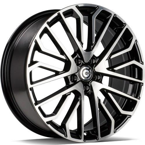 STATUSFÄLGAR BRILLIANT BLACK FRONT POLISHED 8x19 5/112 ET45 CB66.5