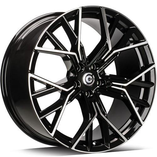STATUSFÄLGAR FAST BLACK FRONT POLISHED 9.5x20 5/112 ET35 CB66.6