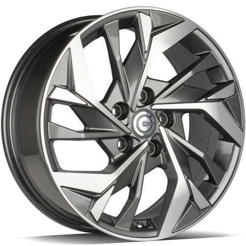 STATUSFÄLGAR SONIC ANTHRACITE FRONT POLISHED 7x17 5/114.3 ET40 CB73.1