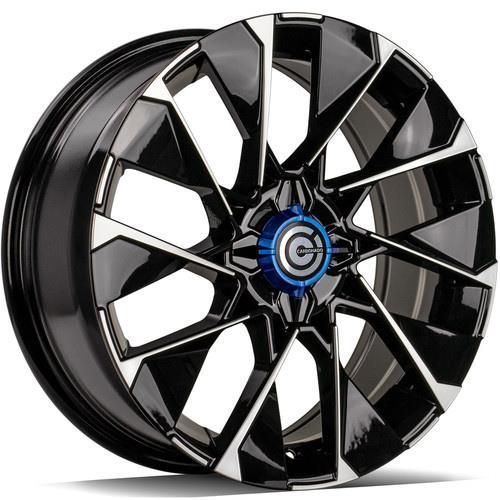 STATUSFÄLGAR RISE BLACK FRONT POLISHED 7x17 4/100 ET37 CB67.1