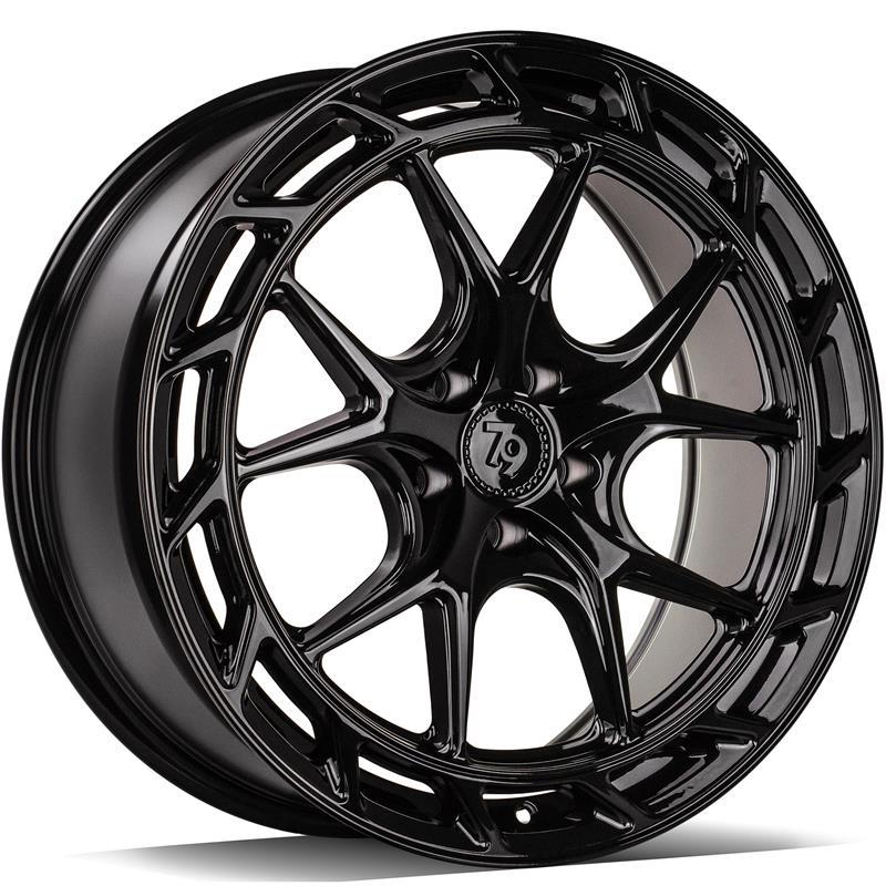 STATUSFÄLGAR SCF-W BLACK GLOSSY 8.5x19 5/112 ET30 CB66.6
