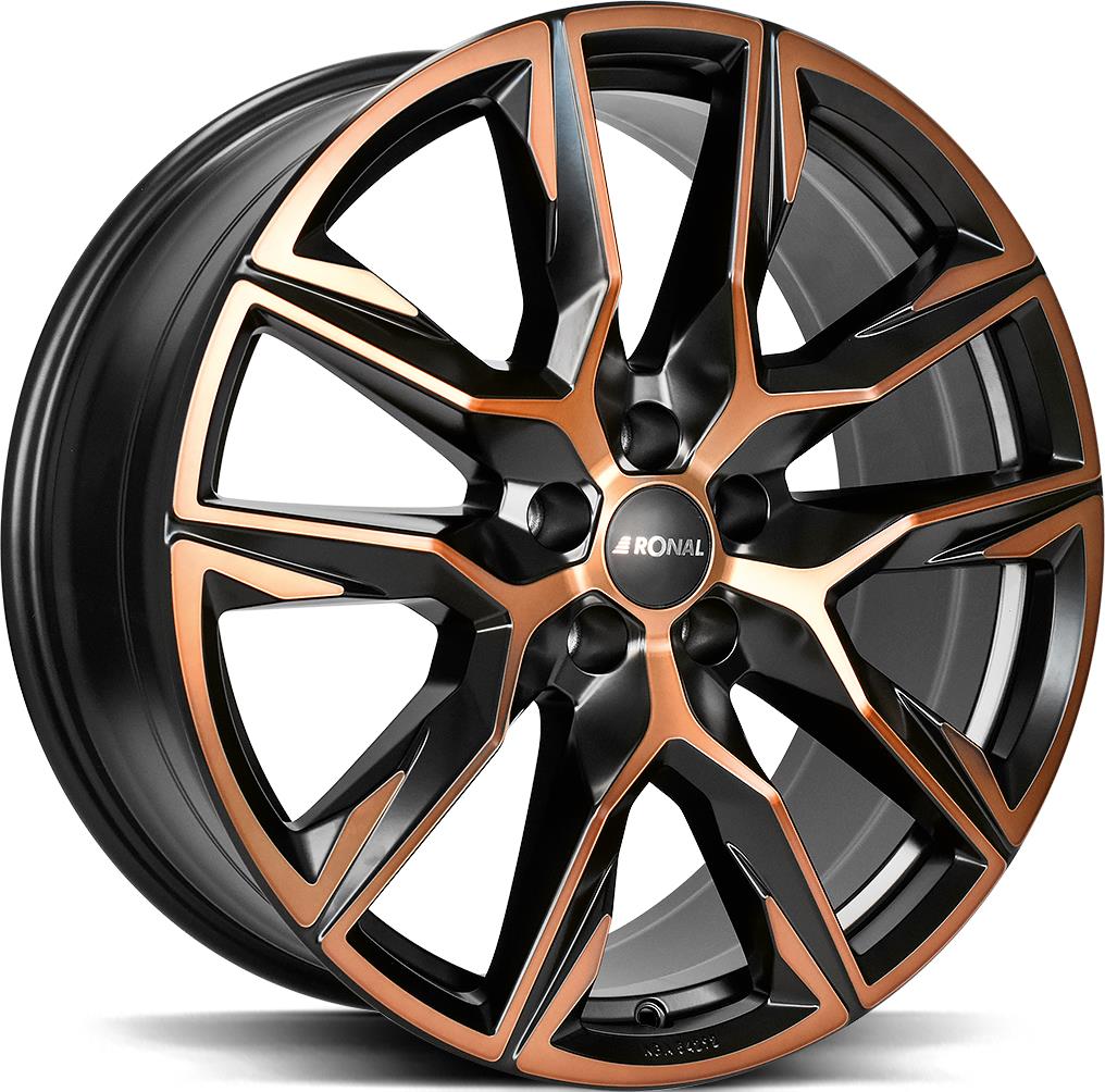 RONAL R71 JET BLACK COPPER MATT FRONT CU 9.5x21 5/112 ET37 CB66.5