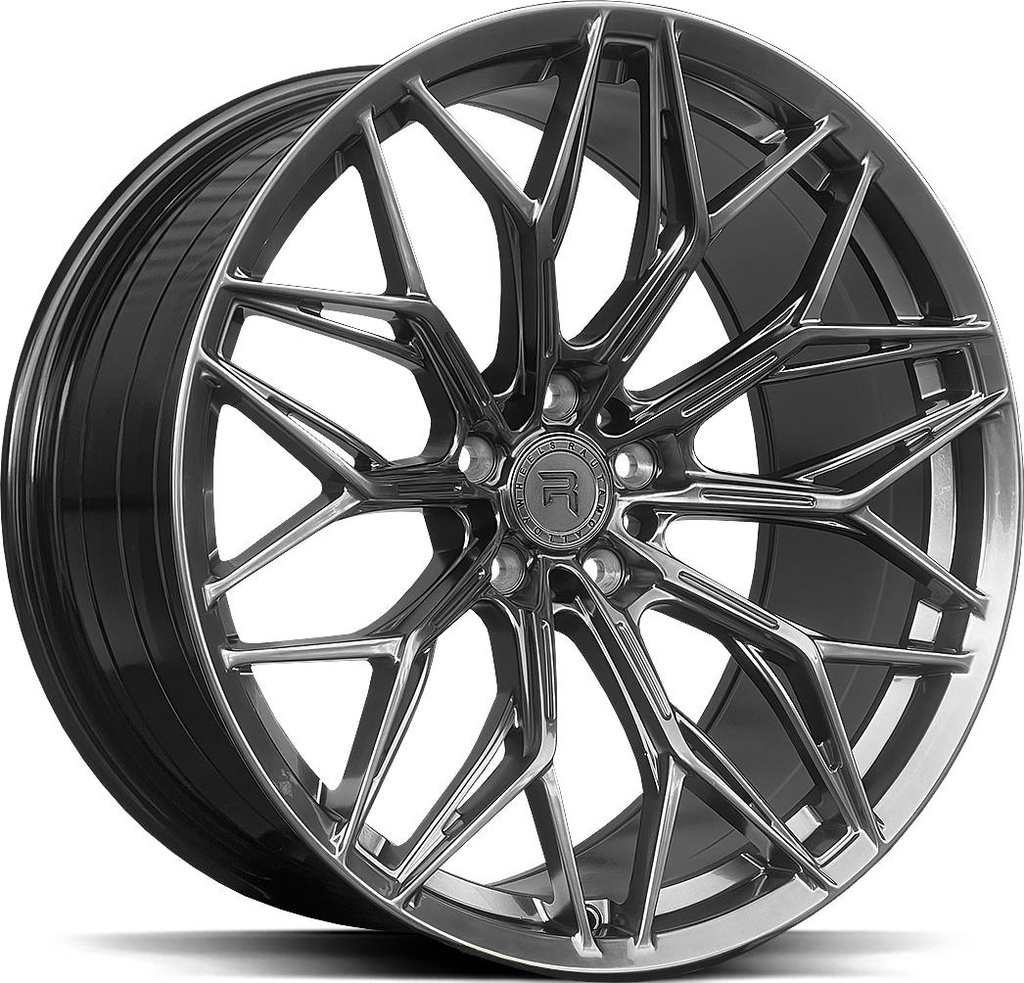 R-SERIES R18 HYPER SILV BLACK 9.5x19 5/112 ET35 CB66.6