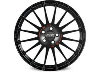OZ RACING SUPERTURISMO GT MATT BLACK RED LETTERING  5X1 7.5x17 5/17 ET50 CB75
