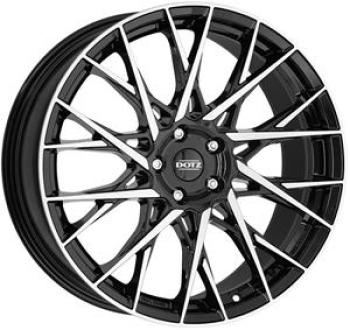 DOTZ FUJI DARK BLACK/POLISHED 7,5X1 7.5x18 5/18 ET48 CB71.6