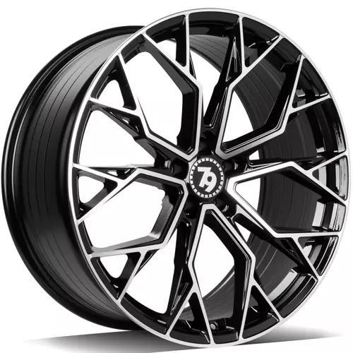 STATUSFÄLGAR SCF-H BLACK FRONT POLISHED 8.5x19 5/112 ET30 CB66.5