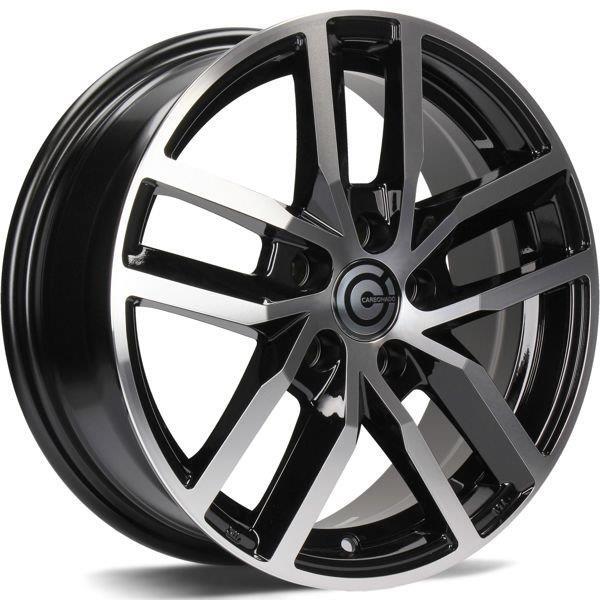 STATUSFÄLGAR ICE BLACK FRONT POLISHED 6x15 5/100 ET38 CB57.1