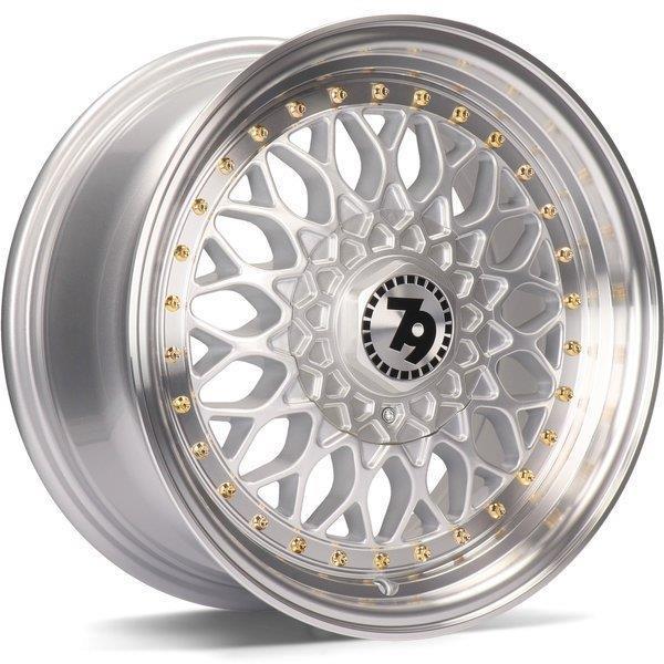 STATUSFÄLGAR SV-E SILVER LIP POLISHED 7x15 4/100-114.3 ET30 CB67.1
