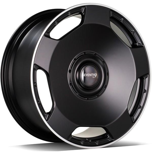 STATUSFÄLGAR MF.6 MATT BLACK LIP POLISHED 10x23 5/130 ET25 CB84.1