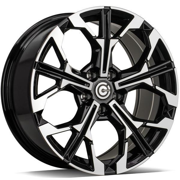 STATUSFÄLGAR RUNNER BLACK FRONT POLISHED 9x19 5/112 ET35 CB66.6
