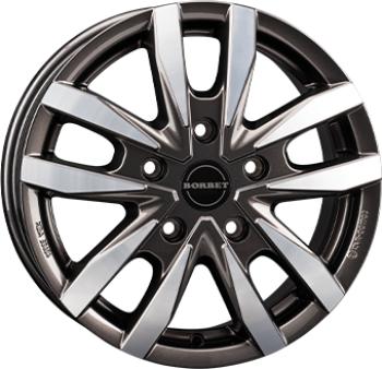 BORBET CW5 MISTRAL ANTHRACITE GLOSSY POLISHED  5X 6x16 6/16 ET68 CB71.1