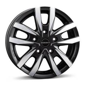 BORBET CW5 BLACK POLISHED MATT 6.5x16 5/16 ET60 CB65.1