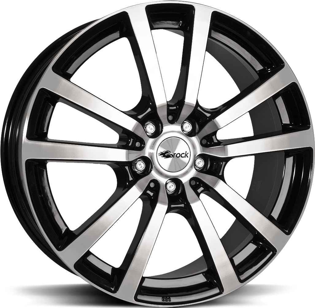 BROCK RC25 BLACK FULL POL 7.5x18 5/112 ET56 CB66.6