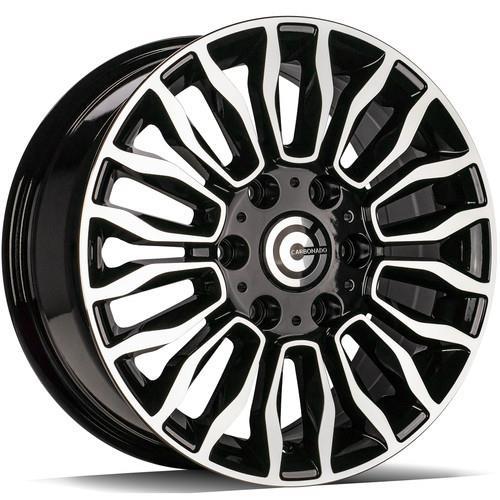 STATUSFÄLGAR MIGHT BLACK FRONT POLISHED 7x16 6/130 ET50 CB84.1