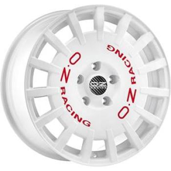 OZ RACING RALLY RACING RACE WHITE RED LETTERING  5X112 8x17 8/17 ET45 CB75