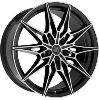 MSW 75 GLOSS BLACK FULL POLISHED 9x20 9/20 ET35 CB73.1