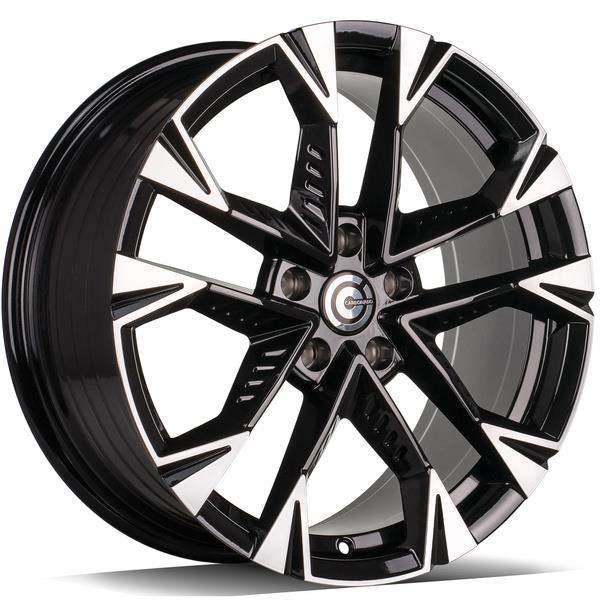 STATUSFÄLGAR TRIP BLACK FRONT POLISHED 8x18 5/112 ET40 CB57.1
