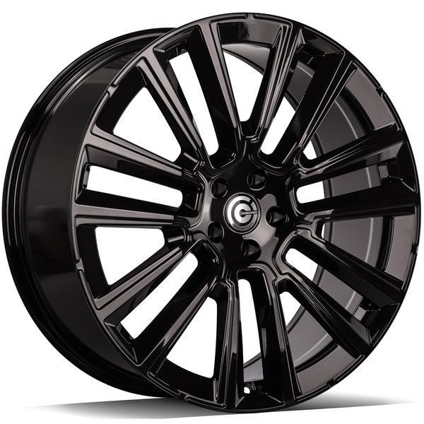 STATUSFÄLGAR KNOCKOUT BLACK GLOSSY 9x21 5/108 ET38 CB67.1