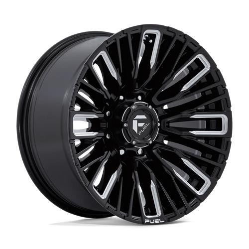 STATUSFÄLGAR D849 REBAR GLOSS BLACK MILLED 9x20 6/139.7 ET1 CB106.1