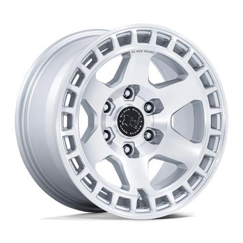 STATUSFÄLGAR BR022 BAHARI GLOSS SILVER W/ MACHINED FACE 9x17 6/139.7 ET40 CB106.1