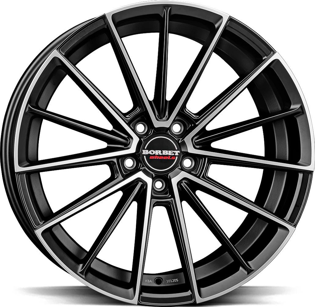 BORBET FB2DC BLACK POLISHED MATT 9x20 5/112 ET35 CB72.5