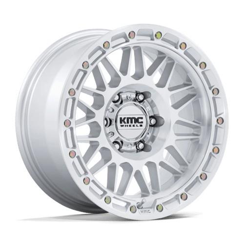 STATUSFÄLGAR KM555 ATTACK GLOSS SILVER W/ MACHINED FACE 8.5x17 5/127 ET25 CB71.5