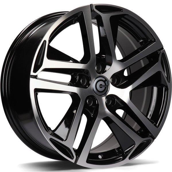 STATUSFÄLGAR NICE BLACK FRONT POLISHED 7x16 4/108 ET25 CB65.1
