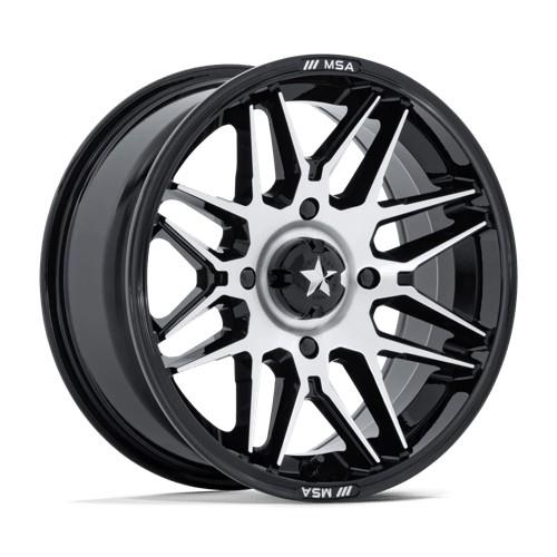 STATUSFÄLGAR M52 RADAR UTV GLOSS BLACK MACHINED 7x15 4/156 ET10 CB115.1