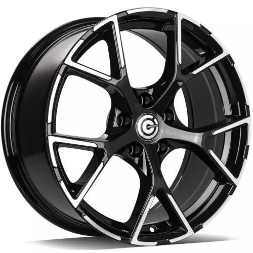 STATUSFÄLGAR RIVER BLACK FRONT POLISHED 8x18 5/112 ET45 CB66.5