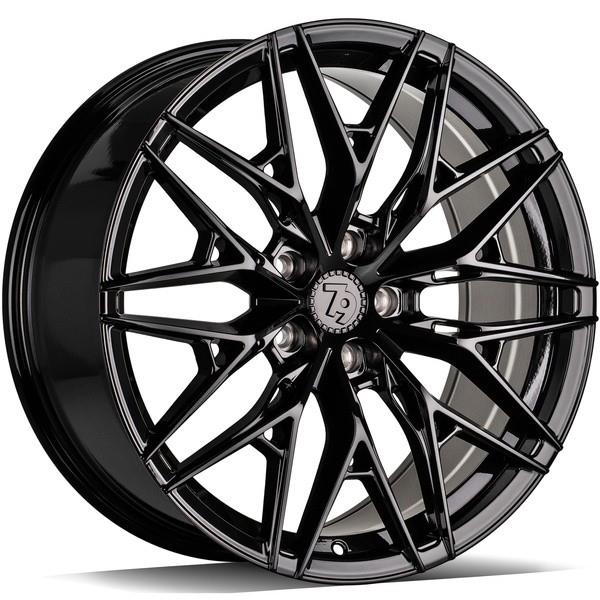 STATUSFÄLGAR SCF-1 BLACK GLOSSY 8x18 5/114.3 ET35 CB73.1