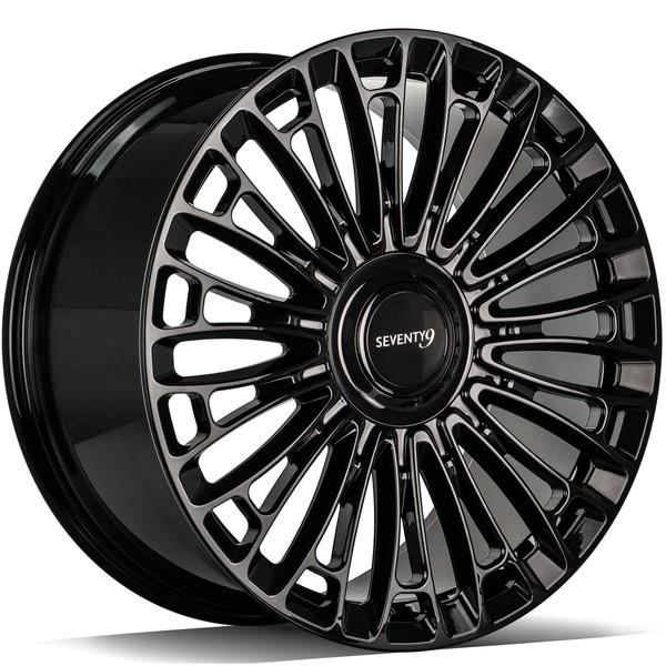 STATUSFÄLGAR MF.17 BLACK GLOSSY 10x21 5/112 ET40 CB66.6