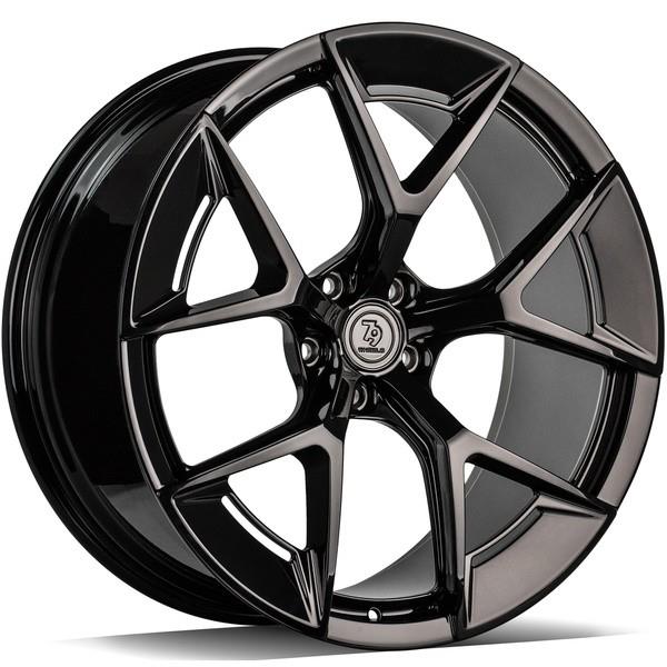 STATUSFÄLGAR MF.18 BLACK GLOSSY 9.5x21 5/112 ET25 CB66.6