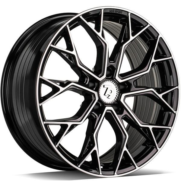 STATUSFÄLGAR SSF-2 BLACK FRONT POLISHED 8x18 5/120 ET30 CB72.6