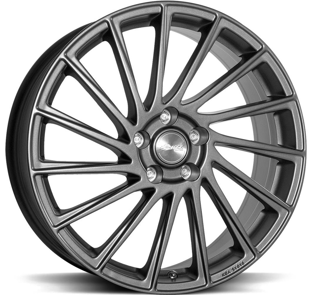 BROCK B39 HIMALAYA GREY MATT 7x17 4/100 ET37 CB60.1