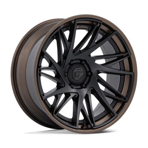 STATUSFÄLGAR FC405 DYNAMO MATTE BLACK W/ GLOSS BRONZE LIP 9.5x22 6/135 ET20 CB87.1