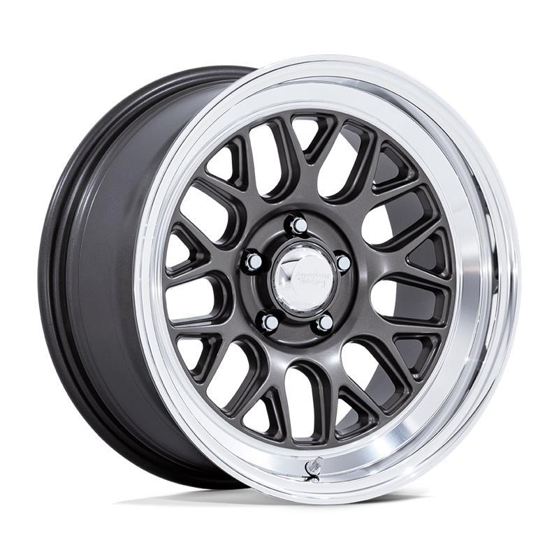 STATUSFÄLGAR VN516 G-FORCE MATTE ANTHRACITE W/ DIAMOND CUT LIP 7x17 5/120.65 ET0 CB72.6
