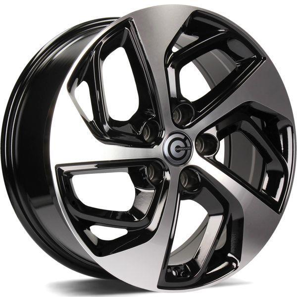 STATUSFÄLGAR PACIFIC BLACK FRONT POLISHED 7.5x18 5/114.3 ET45 CB73.1