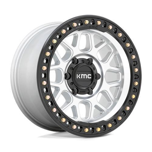 KMC KM549 GRS MACHINED W/ SATIN BLACK LIP 9x17 6/139.7 ET18 CB106.1