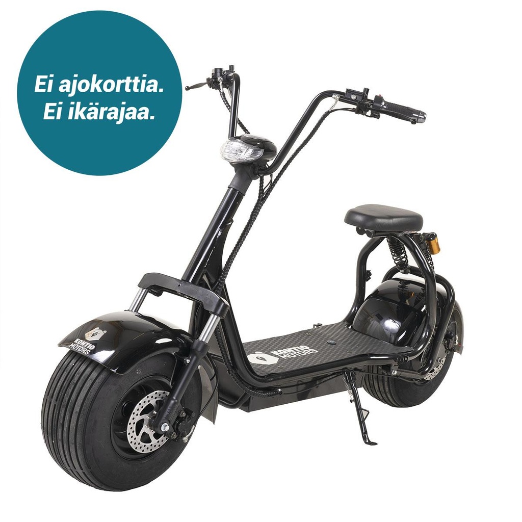 Kontio Motors Kruiser Premium Pack Black 0,7kWh akulla 15km/h