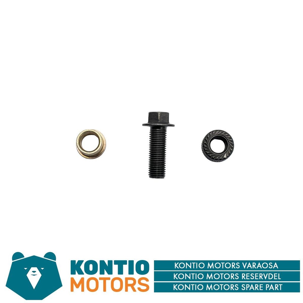 Kontio Motors e-Scooter 2.0: Keskijalkatuen kiinnitysruuvi ja mutteri