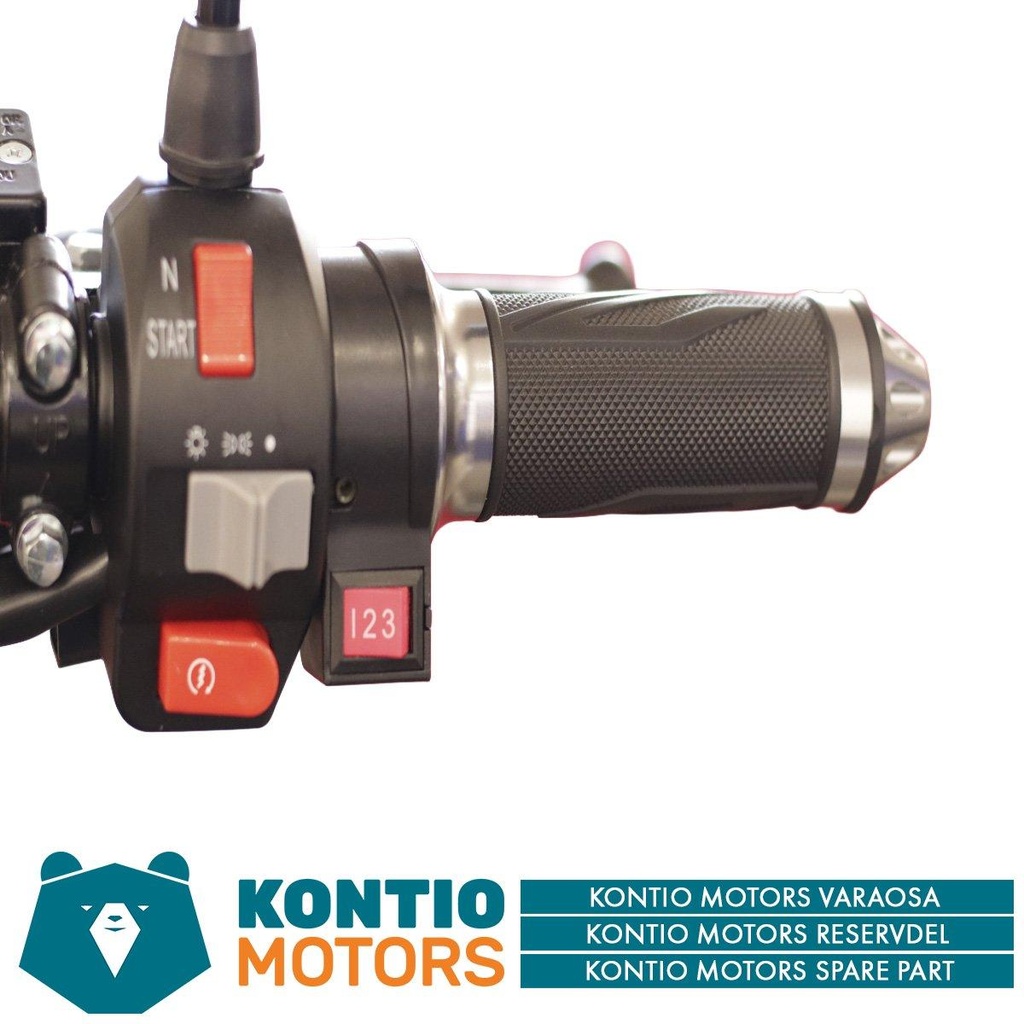 Kontio Motors e-Scooter 2.0: Kaasukahva