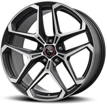 MOMO RF-04 MATT BLACK POLISHED 9x20 9/20 ET43 CB63.4
