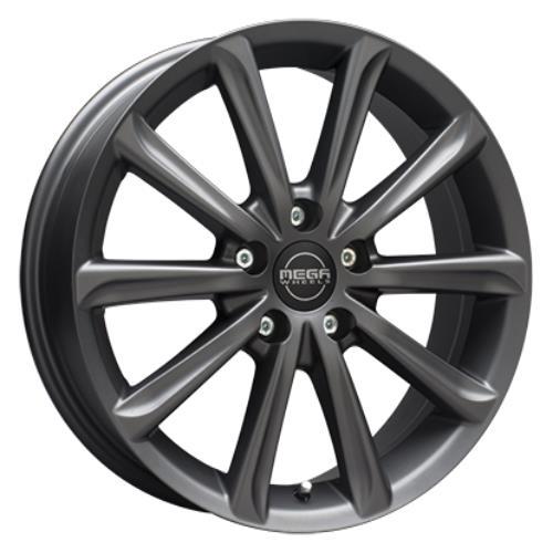 MEGAWHEELS VIRGO DARK MAT ANTHRACITE GREY 7x17 5/112 ET47 CB73.2