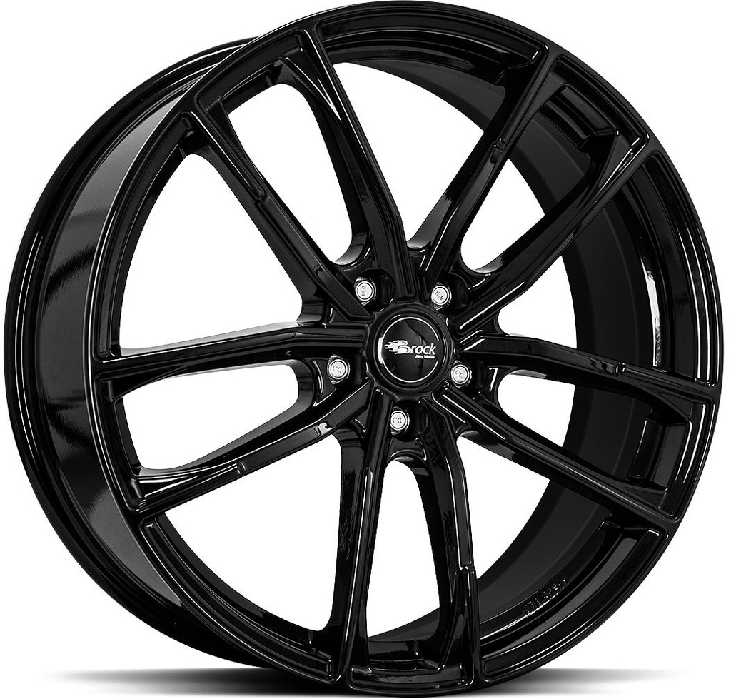 BROCK B38 SHINY BLACK 8x18 5/105 ET38 CB56.6