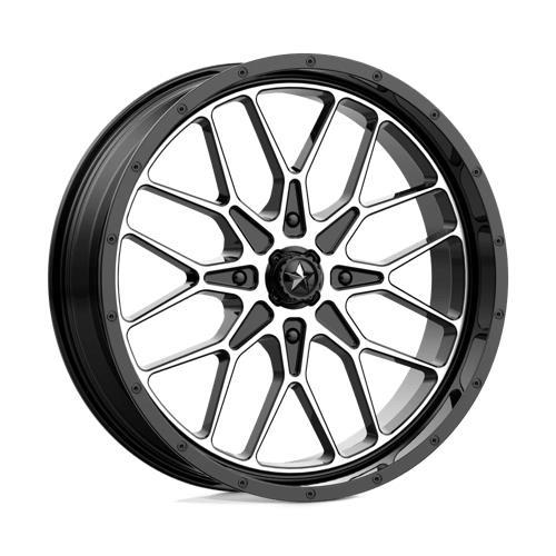 STATUSFÄLGAR M45 PORTAL GLOSS BLACK MACHINED 7x20 4/137 ET0 CB112.1