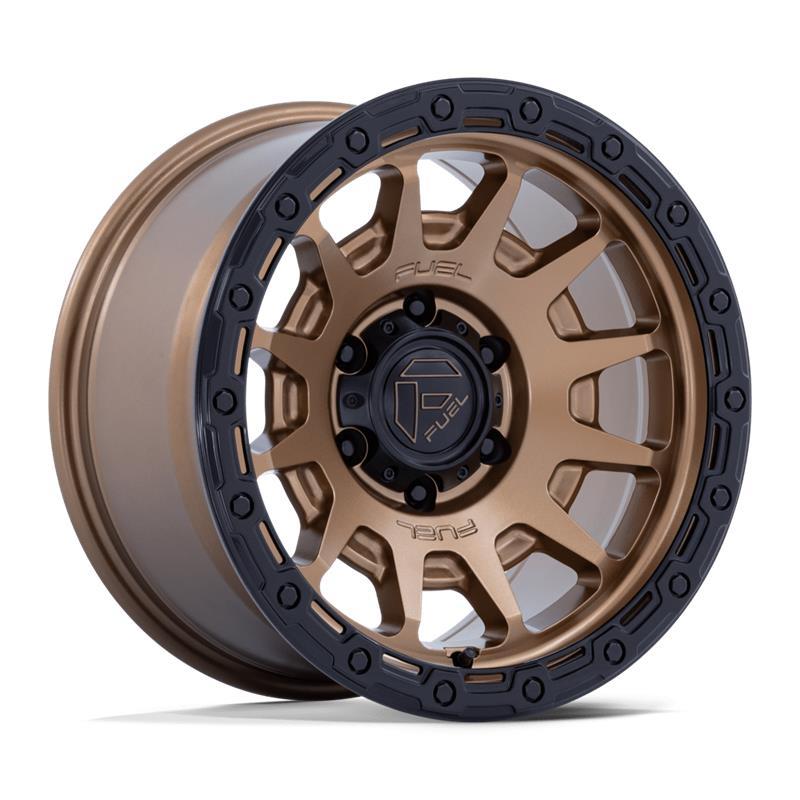 STATUSFÄLGAR FC884 FORTRESS MATTE BRONZE W GLOSS BLACK LIP 9x17 5/127 ET-12 CB71.5
